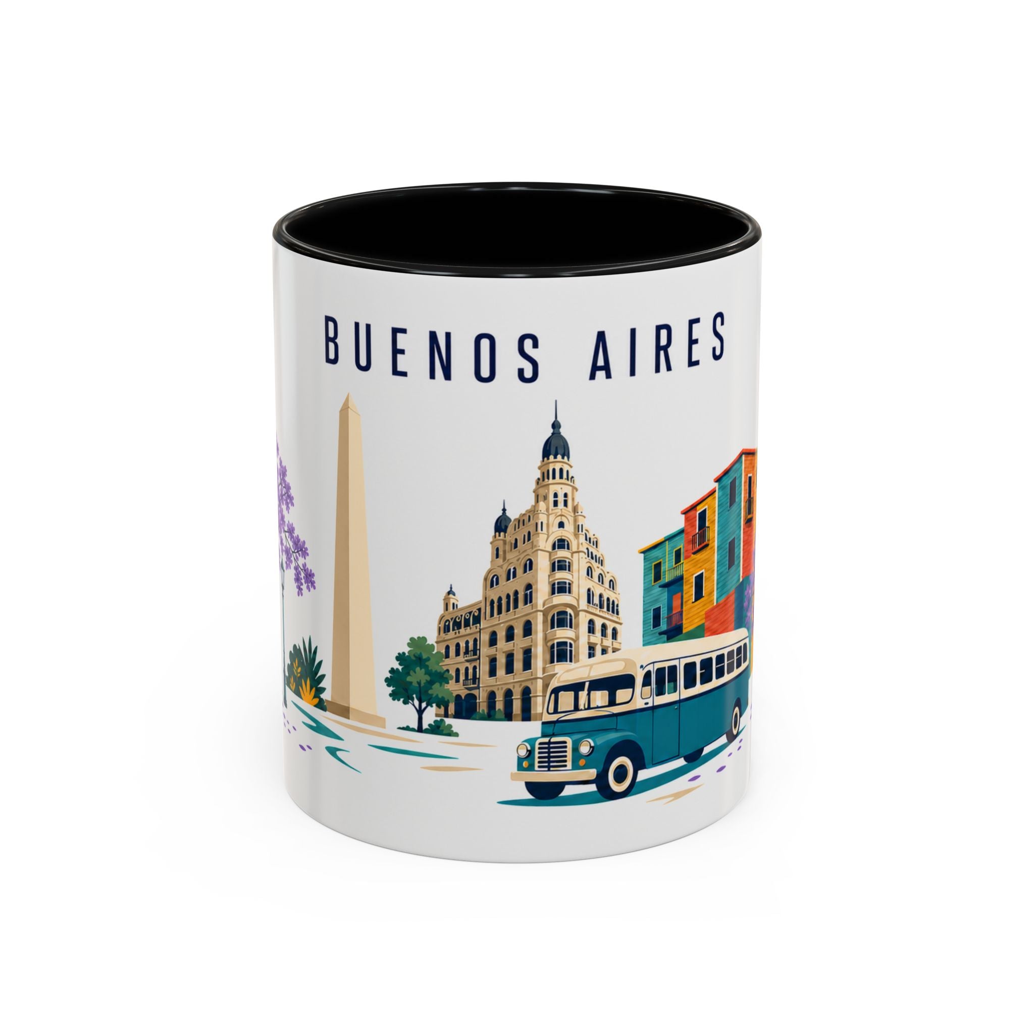 Buenos Aires Coffee Mug | Argentina Travel Souvenir | Porcelain Decal City Gift | 11oz 15oz Accent Mug