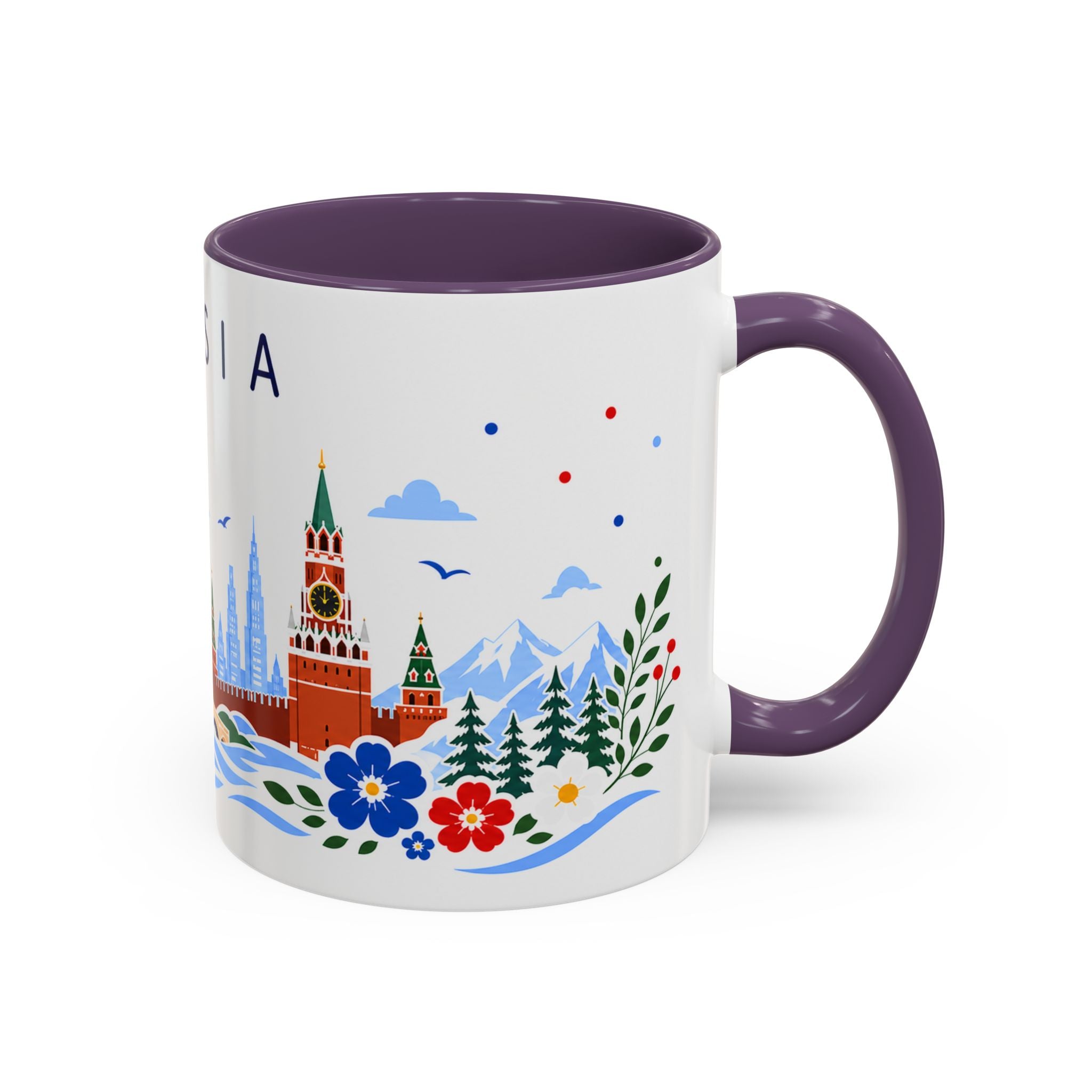 Russia Coffee Mug | Travel Souvenir Accent Mug | Place Gift Ceramic Cup 11oz 15oz