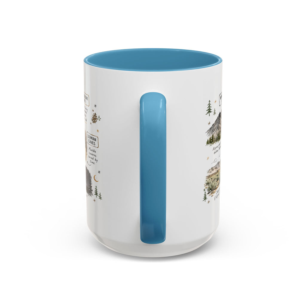 Great Basin National Park Coffee Mug | Nevada Desert Stargazing Hiking Gift | Accent Color Ceramic 11oz 15oz