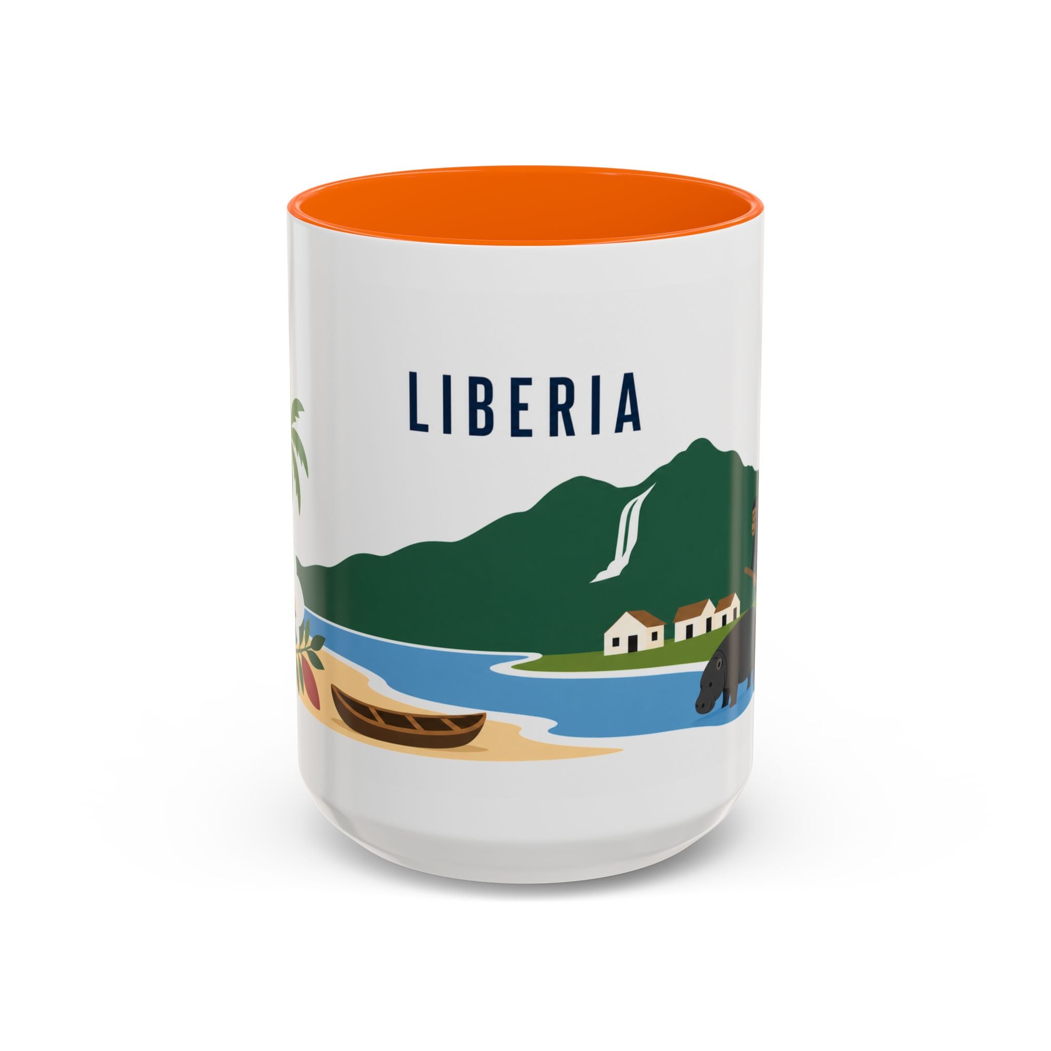 Liberia Coffee Mug | Travel Souvenir Accent Mug | Country Gift Ceramic Cup 11oz 15oz