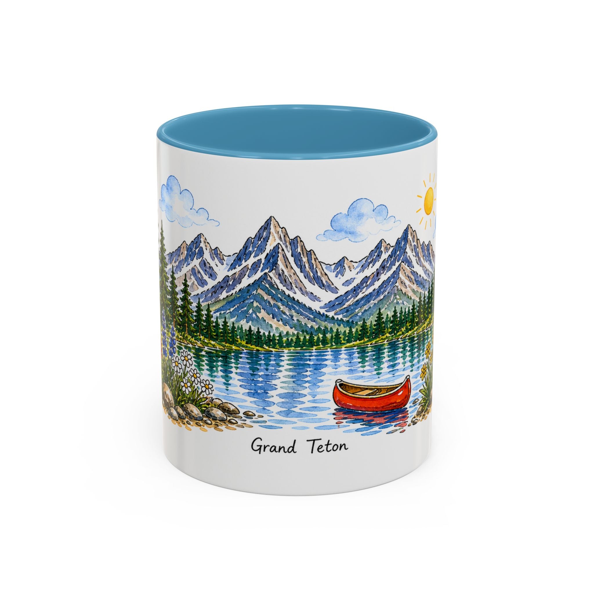 Grand Teton National Park Mug | US Travel Souvenir Accent Coffee Mug | 11oz 15oz Ceramic Cup