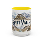 Spiti Valley Mug, India Travel Souvenir, Bucket List Gift, Accent Ceramic Coffee Mug 11oz 15oz