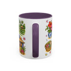 Ubud Illustrated Travel Mug | City Souvenir Accent Coffee Mug | 11oz 15oz Ceramic Cup