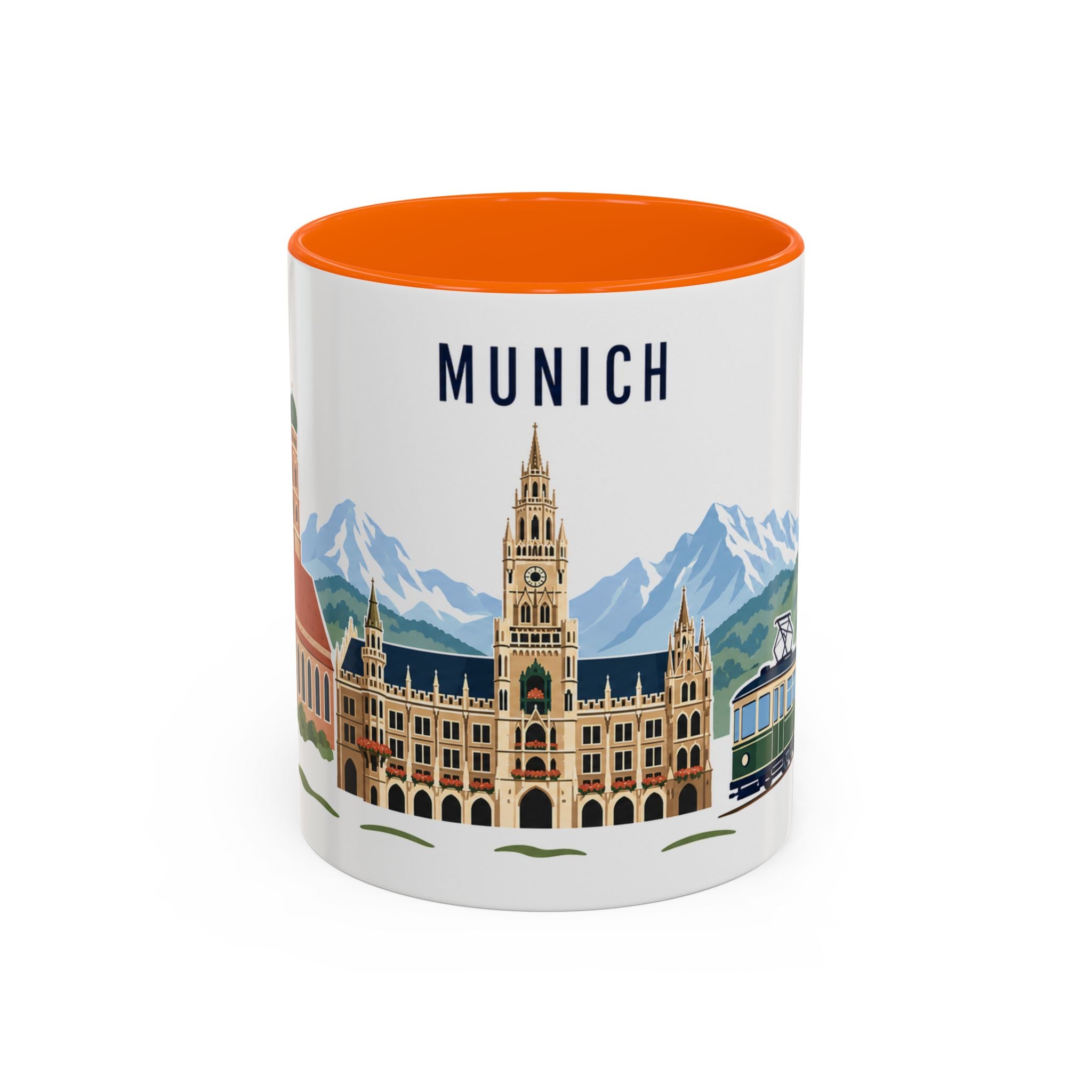 Munich Coffee Mug | Germany Travel Souvenir | Porcelain Decal City Gift | 11oz 15oz Accent Mug