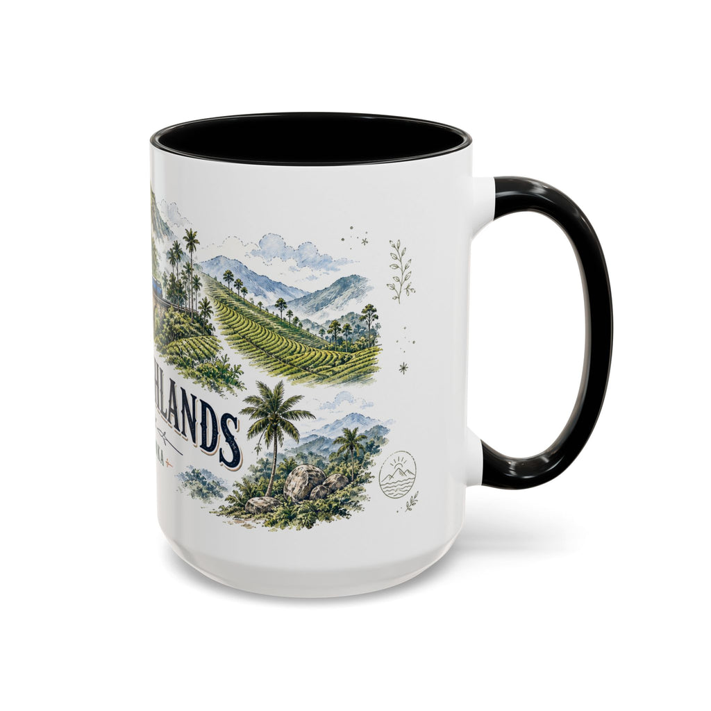 Ella Highlands Mug, Sri Lanka Travel Souvenir, Bucket List Gift, Accent Ceramic Coffee Mug 11oz 15oz