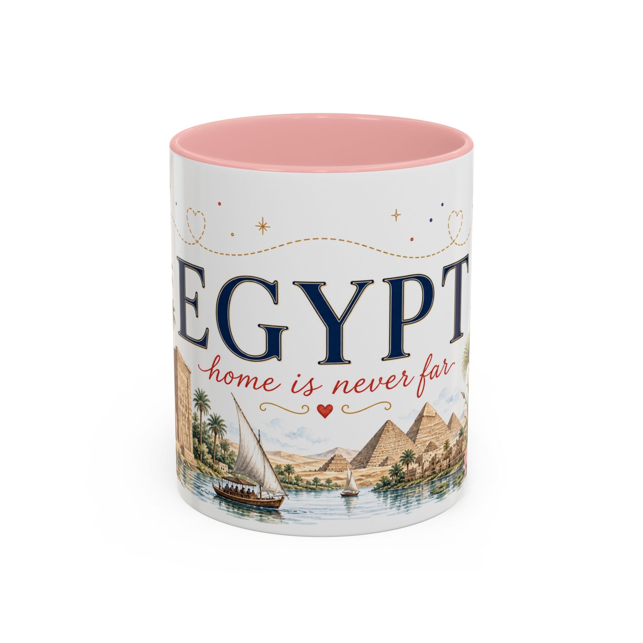 Egypt Home Country Mug | Moving Away Gift | Long Distance Friendship | 11 oz 15 oz Accent Mug