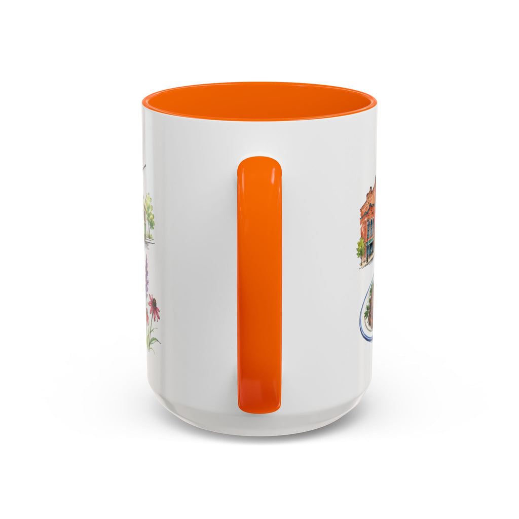 Omaha Illustrated Travel Mug | City Souvenir Accent Coffee Mug | 11oz 15oz Ceramic Cup