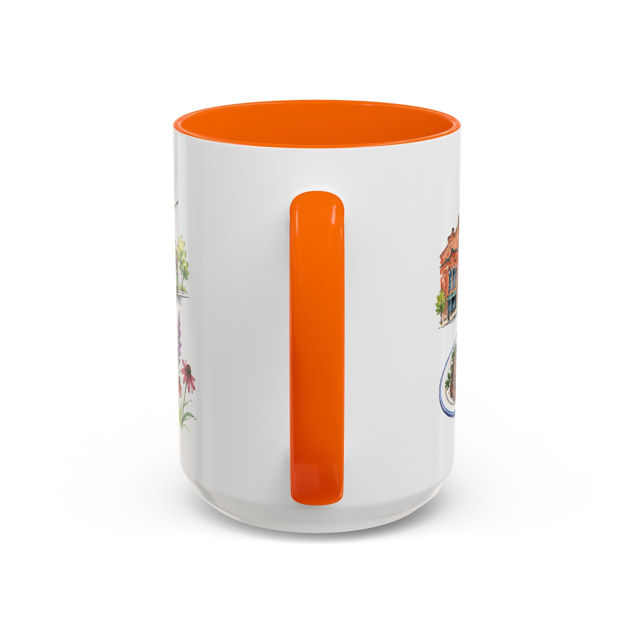 Omaha Illustrated Travel Mug | City Souvenir Accent Coffee Mug | 11oz 15oz Ceramic Cup