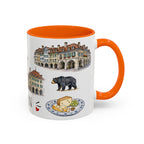 Bern Illustrated Travel Mug | City Souvenir Accent Coffee Mug | 11oz 15oz Ceramic Cup