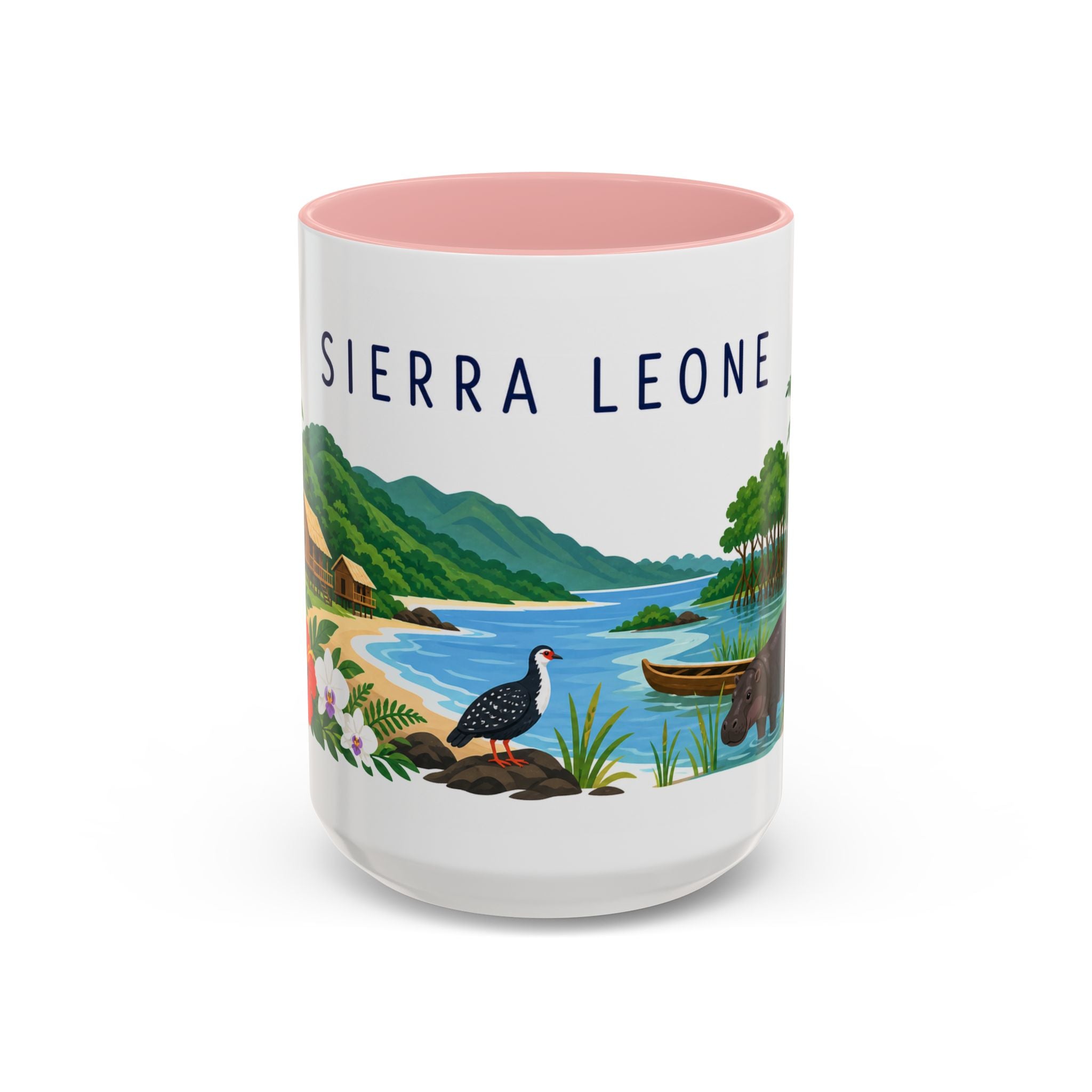 Sierra Leone Coffee Mug | Travel Souvenir Accent Mug | Country Gift Ceramic Cup 11oz 15oz