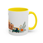 Delhi Coffee Mug | India Travel Souvenir | Porcelain Decal City Gift | 11oz 15oz Accent Mug