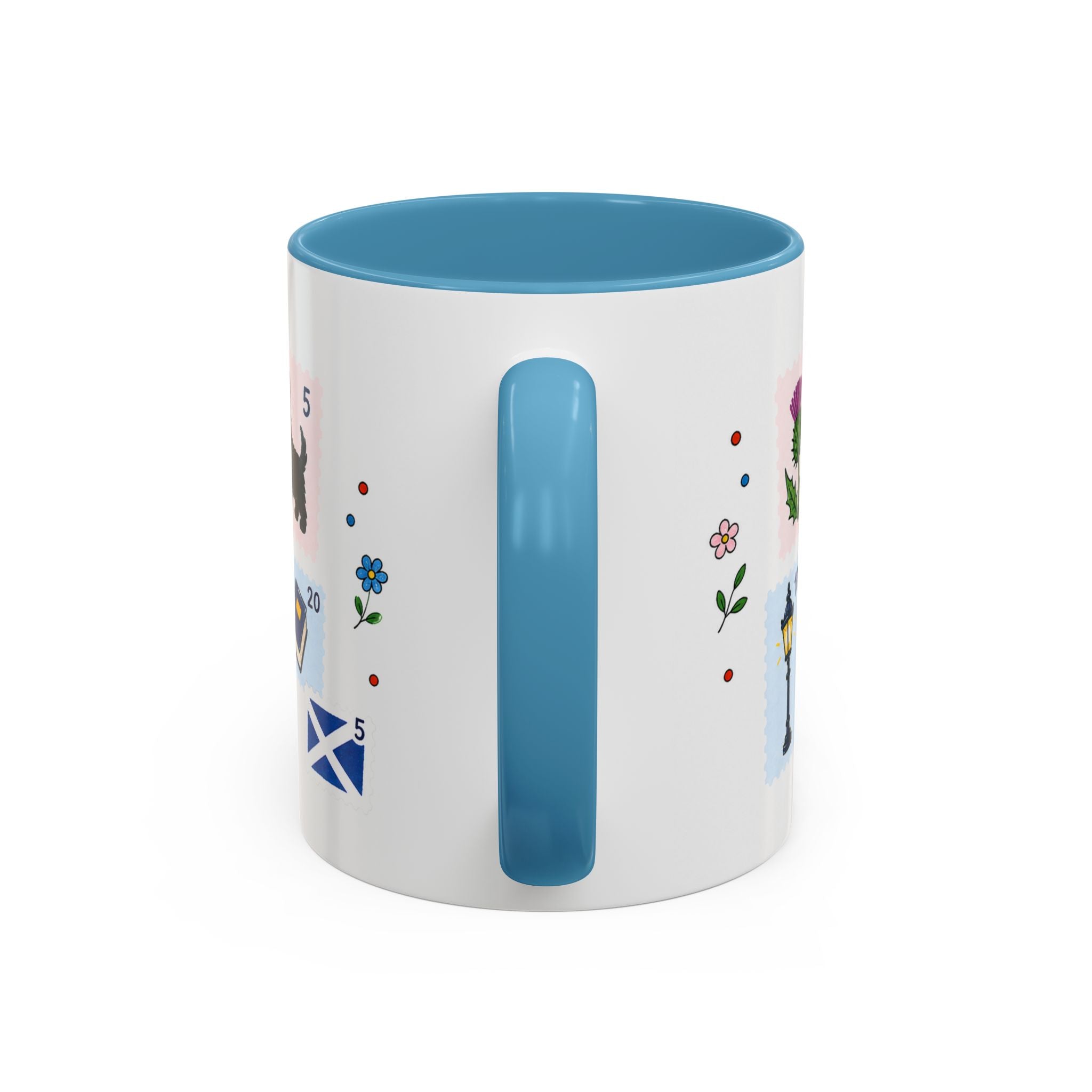 Edinburgh Coffee Mug | Postage Stamp Collage Mug | Travel Souvenir Accent Cup 11oz 15oz