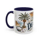Dead Sea Mug, Jordan Travel Souvenir, Bucket List Gift, Accent Ceramic Coffee Mug 11oz 15oz