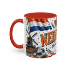 Netherlands Soccer Coffee Mug | World Cup Fan Gift | Accent Color Ceramic 11oz 15oz Match Day Cup
