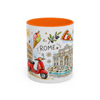 Rome Travel Mug | European City Souvenir Accent Coffee Mug | 11oz 15oz Ceramic Cup