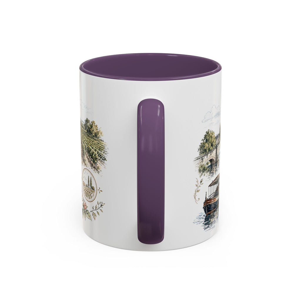 Loire Valley Mug, France Travel Souvenir, Bucket List Gift, Accent Ceramic Coffee Mug 11oz 15oz
