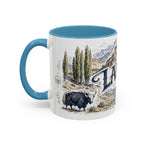 Ladakh Mug, India Travel Souvenir, Bucket List Gift, Accent Ceramic Coffee Mug 11oz 15oz