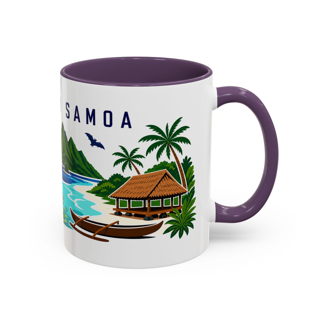 American Samoa Coffee Mug | Travel Souvenir Accent Mug | Country Gift Ceramic Cup 11oz 15oz