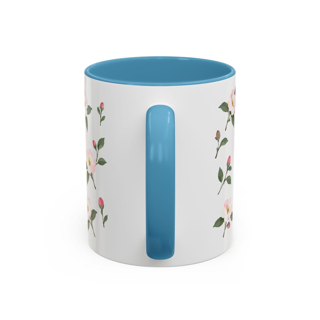 Michigan Apple Blossom Mug, State Flower Floral Coffee Cup, 11oz Botanical Gift