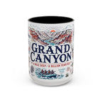 Grand Canyon National Park Coffee Mug | Hiking Camping Nature Gift | Accent Color Ceramic 11oz 15oz