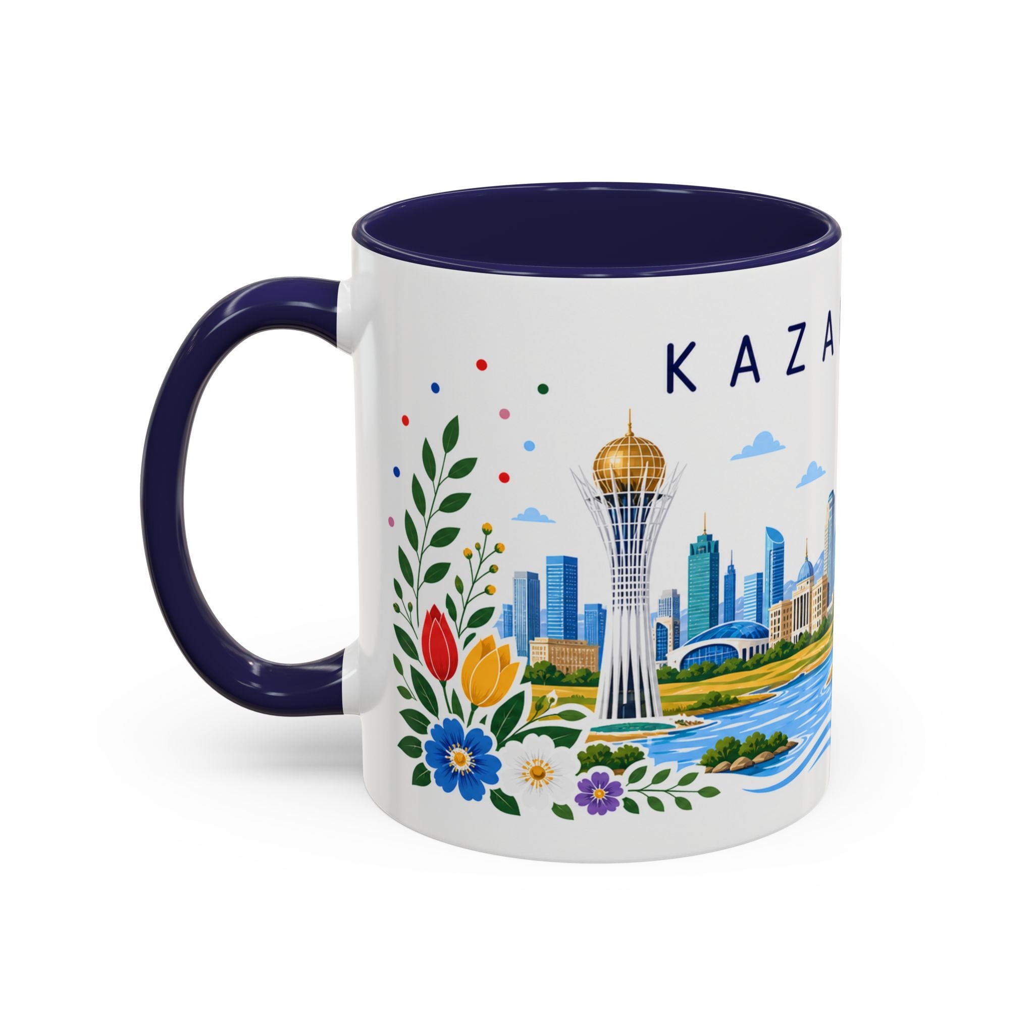 Kazakhstan Coffee Mug | Travel Souvenir Accent Mug | Place Gift Ceramic Cup 11oz 15oz