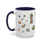 Redwood National Park Christmas Mug | Watercolor Travel Souvenir | Holiday Gift | Accent Ceramic Coffee Cup 11oz 15oz