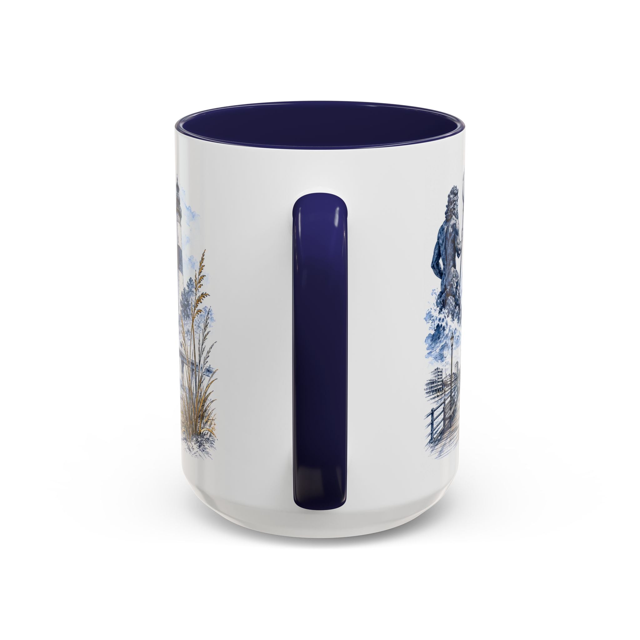 Virginia Beach Coffee Mug | United States Travel Souvenir | Vintage Illustrated City Gift | 11 oz 15 oz Accent Mug