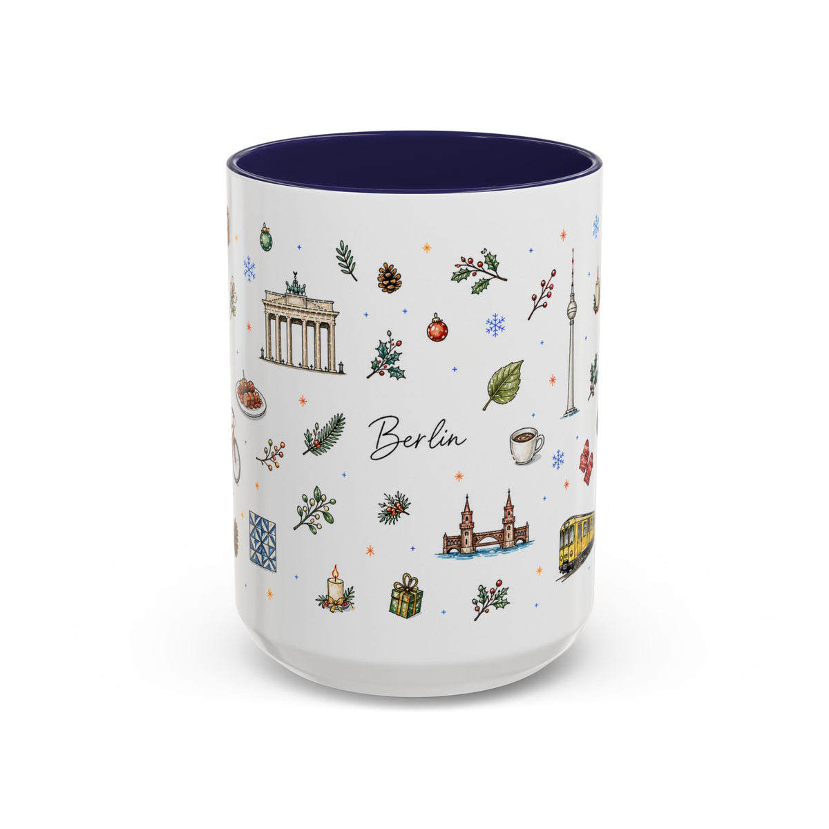 Berlin Christmas Mug | Watercolor City Souvenir, Travel Gift (11oz/15oz)