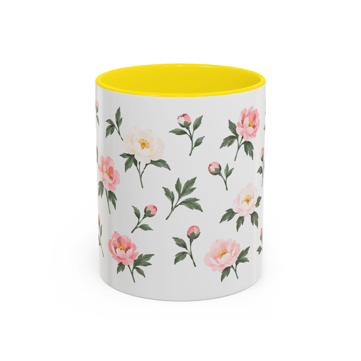 Indiana Peony Mug, State Flower Floral Coffee Cup, 11oz Botanical Gift