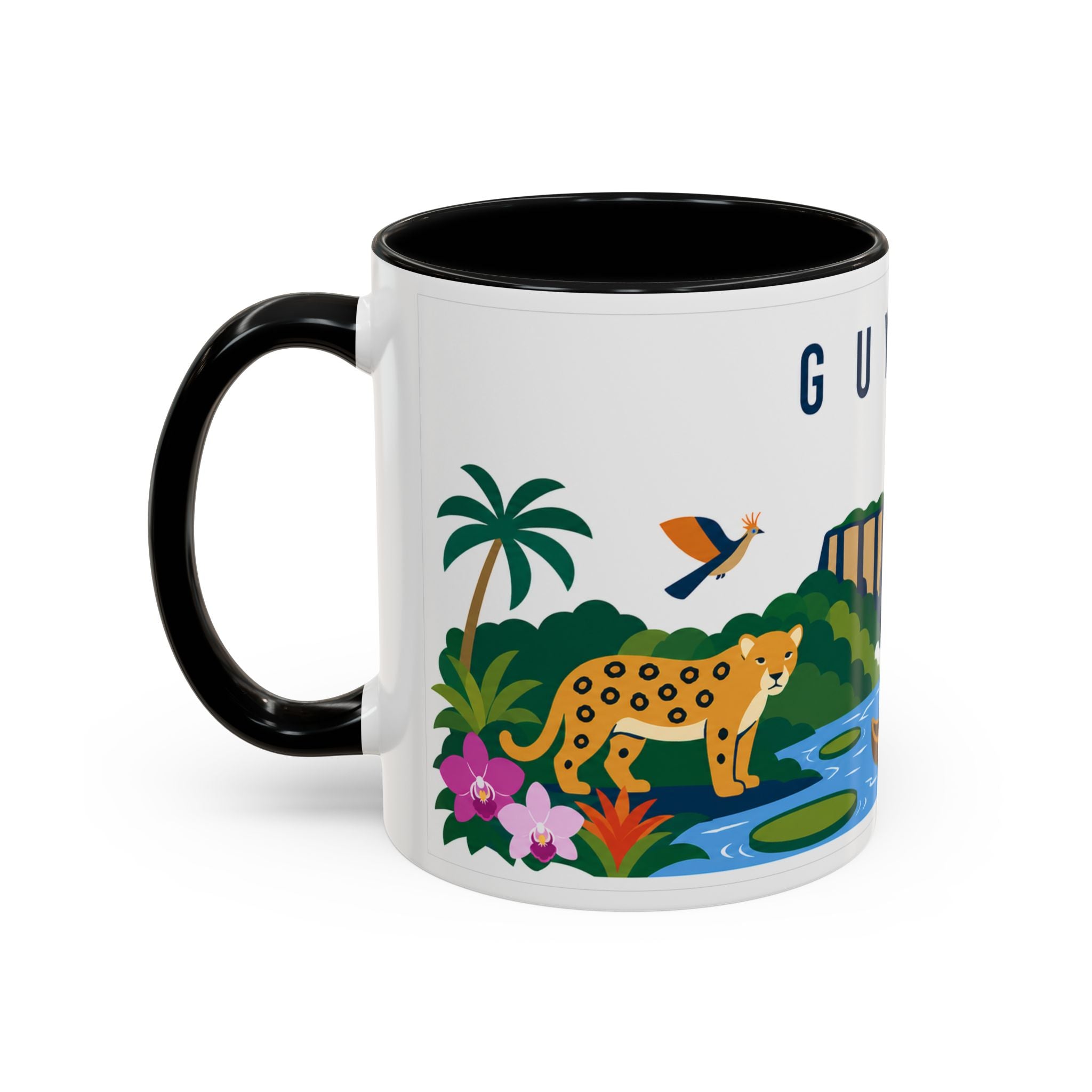 Guyana Coffee Mug | Travel Souvenir Accent Mug | Country Gift Ceramic Cup 11oz 15oz