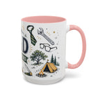 Dad The Legend Coffee Mug | Father's Day Gift for Dad | Accent Color Ceramic 11oz 15oz