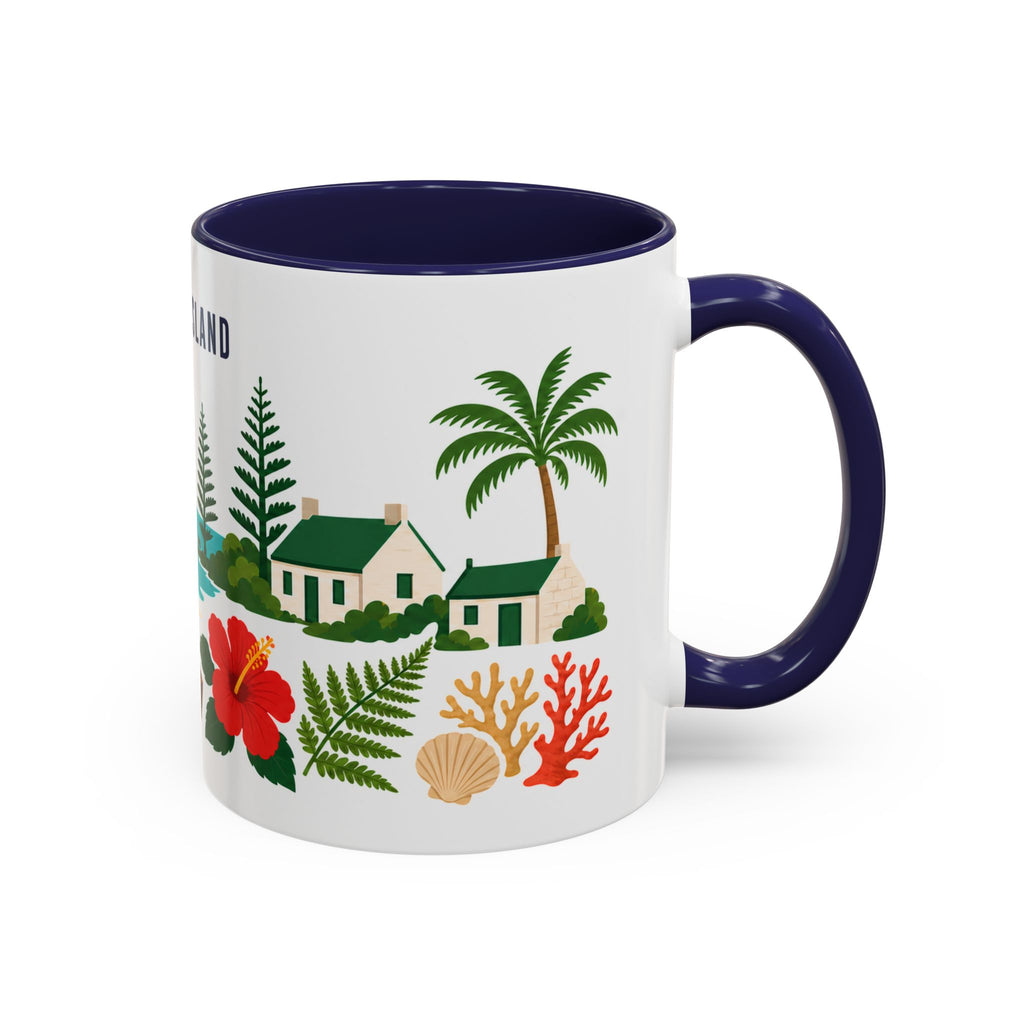 Norfolk Island Coffee Mug | Travel Souvenir Accent Mug | Country Gift Ceramic Cup 11oz 15oz