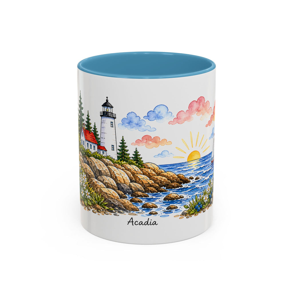 Acadia National Park Mug | US Travel Souvenir Accent Coffee Mug | 11oz 15oz Ceramic Cup