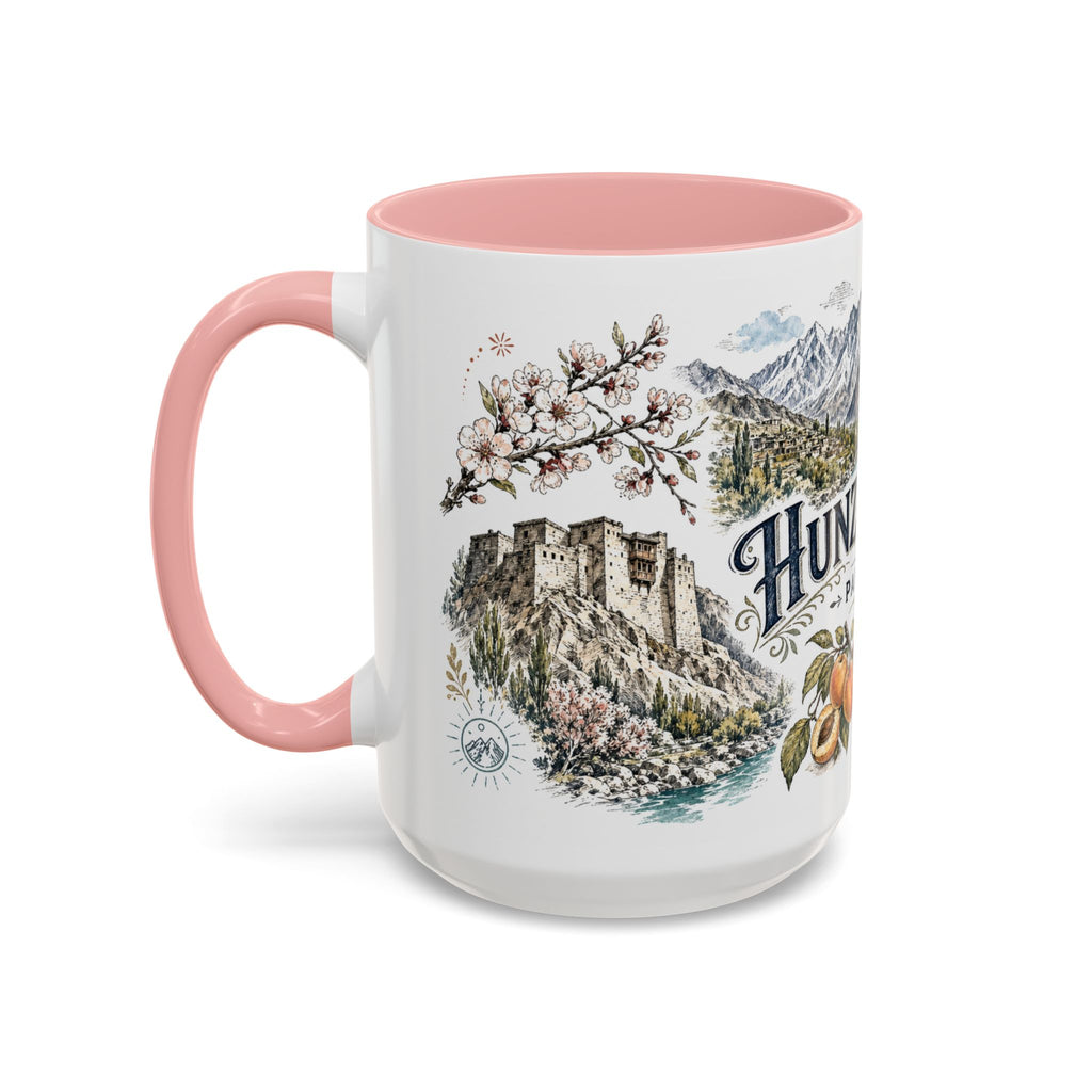 Hunza Valley Mug, Pakistan Travel Souvenir, Bucket List Gift, Accent Ceramic Coffee Mug 11oz 15oz