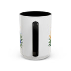 Virgo Zodiac Coffee Mug | Maiden and Wheat Design | Astrology Birthday Gift | 11 oz 15 oz Ceramic Accent Mug