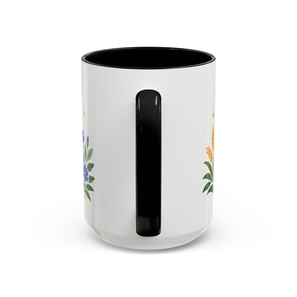 Virgo Zodiac Coffee Mug | Maiden and Wheat Design | Astrology Birthday Gift | 11 oz 15 oz Ceramic Accent Mug