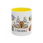 Tucson Illustrated Travel Mug | City Souvenir Accent Coffee Mug | 11oz 15oz Ceramic Cup