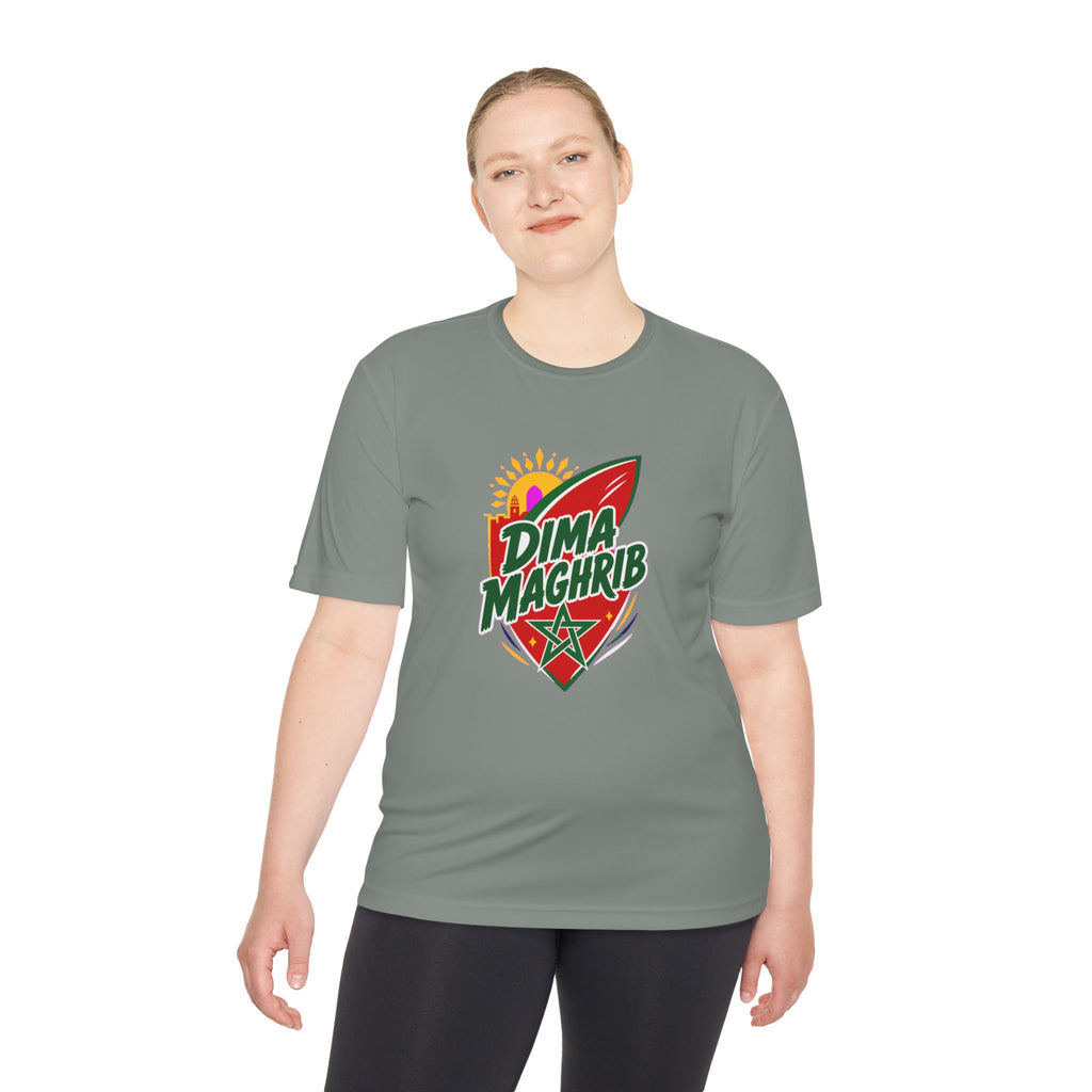 Morocco Dima Maghrib Soccer Fan Tee, Moisture-Wicking Sport Shirt