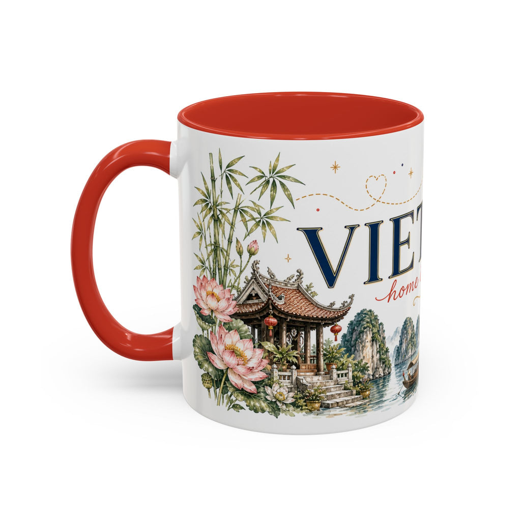 Vietnam Home Country Mug | Moving Away Gift | Long Distance Friendship | 11 oz 15 oz Accent Mug