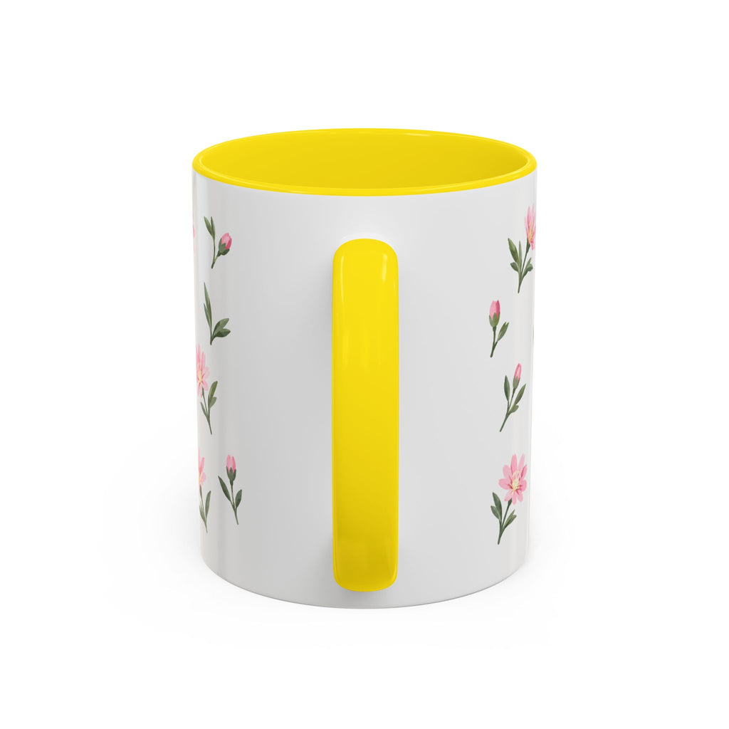 Montana Bitterroot Mug, State Flower Floral Coffee Cup, 11oz Botanical Gift