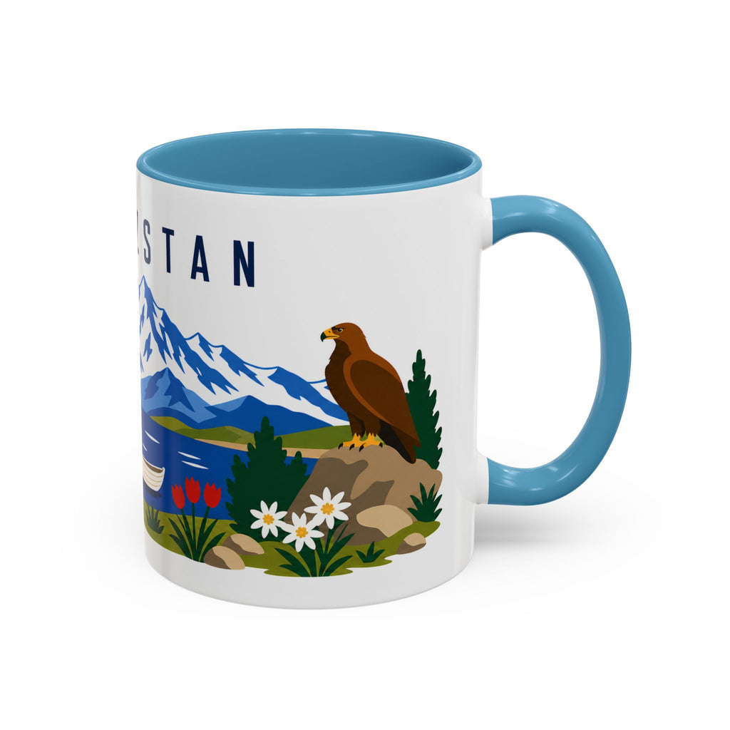 Kyrgyzstan Coffee Mug | Travel Souvenir Accent Mug | Country Gift Ceramic Cup 11oz 15oz