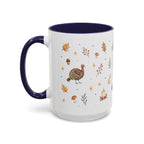 Thanksgiving Turkey Mug | Friendly Woodland Watercolor Gift | Autumn Accent Cup 11oz 15oz