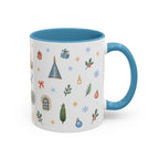 Istanbul Christmas Mug | Watercolor Travel Souvenir | Holiday Gift | Accent Ceramic Coffee Cup 11oz 15oz