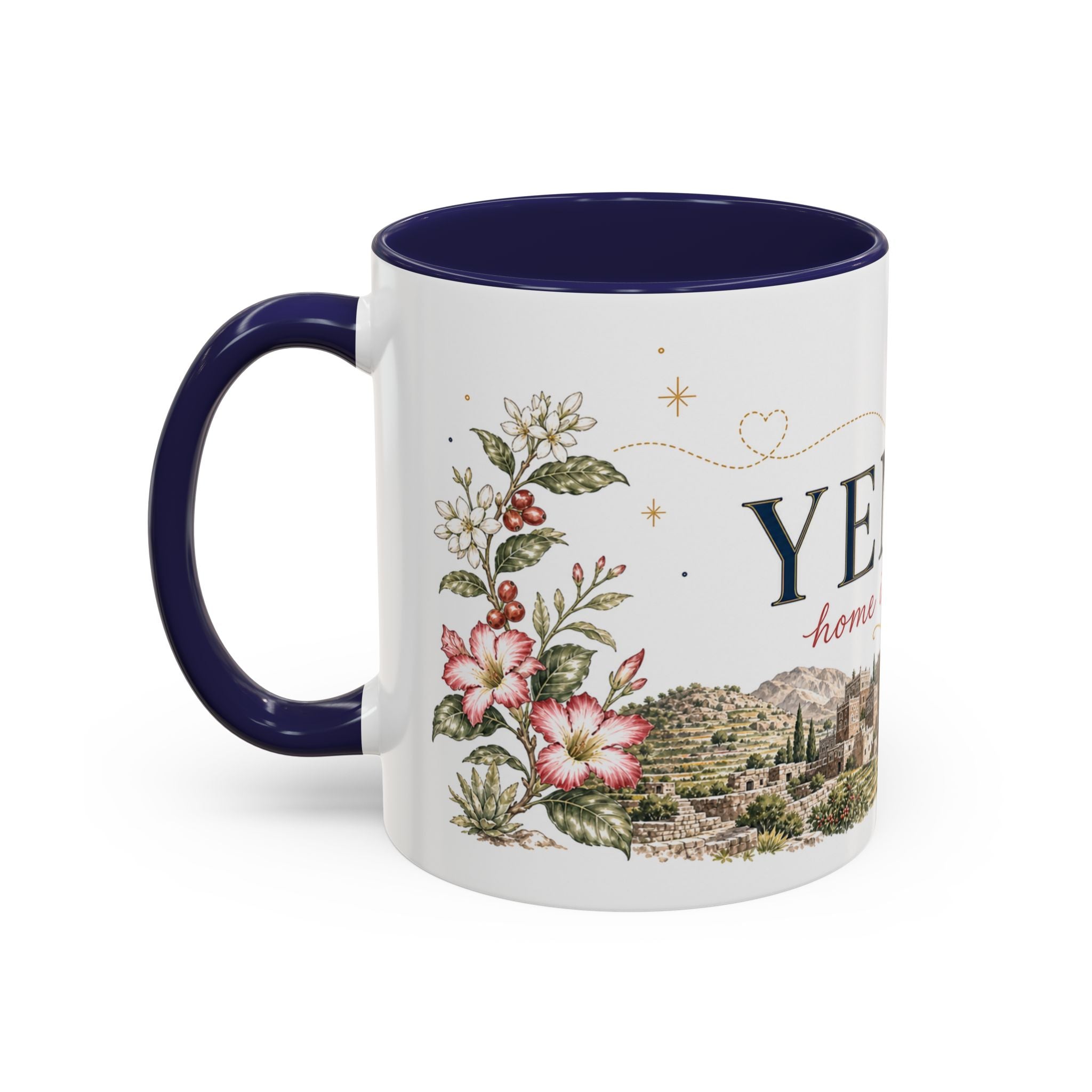Yemen Home Country Mug | Moving Away Gift | Long Distance Friendship | 11 oz 15 oz Accent Mug
