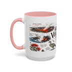 Hawaii Volcanoes National Park Coffee Mug | Hawaii Big Island Lava Volcano Gift | Accent Color Ceramic 11oz 15oz