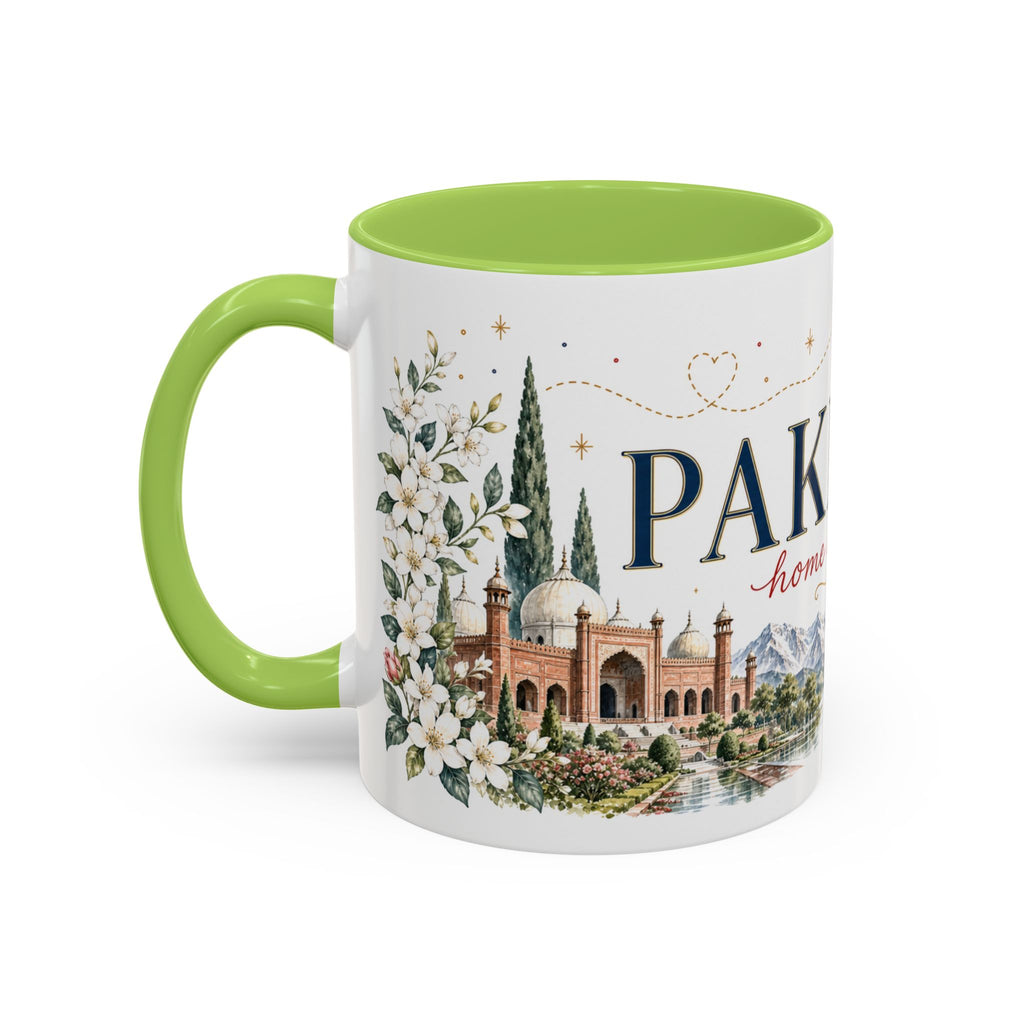 Pakistan Home Country Mug | Moving Away Gift | Long Distance Friendship | 11 oz 15 oz Accent Mug