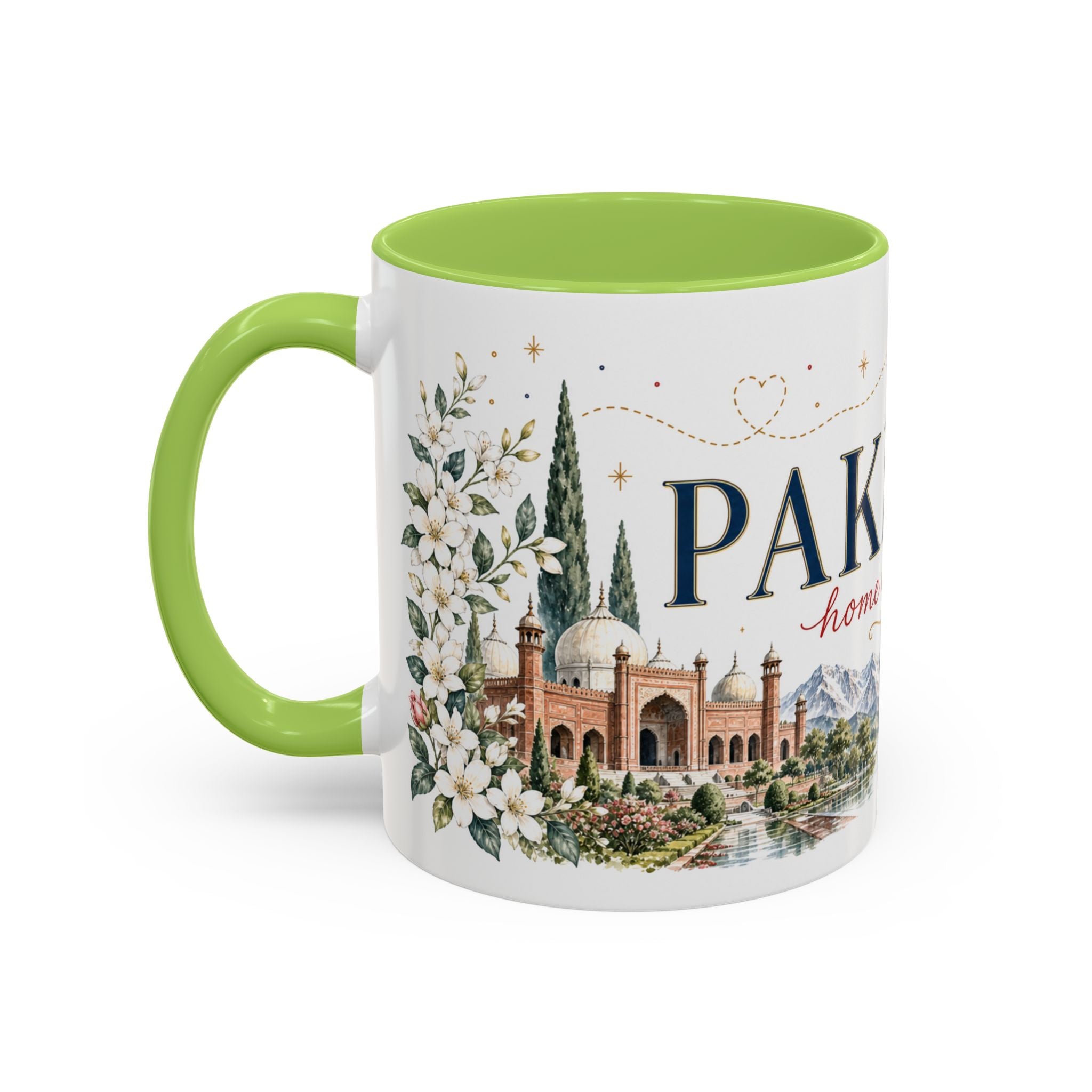 Pakistan Home Country Mug | Moving Away Gift | Long Distance Friendship | 11 oz 15 oz Accent Mug