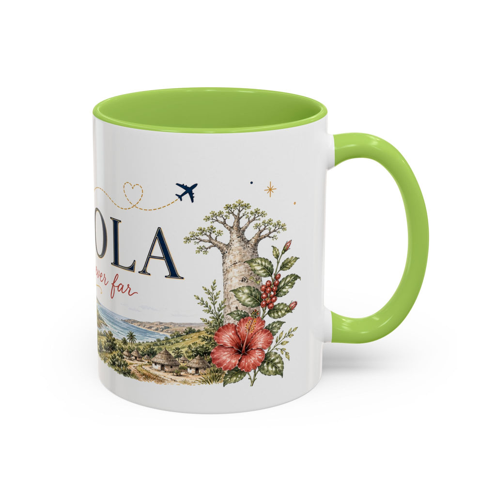 Angola Home Country Mug | Moving Away Gift | Long Distance Friendship | 11 oz 15 oz Accent Mug