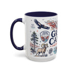 Grand Canyon National Park Coffee Mug | Hiking Camping Nature Gift | Accent Color Ceramic 11oz 15oz