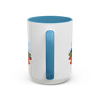Torres del Paine Coffee Mug | Travel Destination Souvenir Gift | Accent Color Ceramic 11oz 15oz